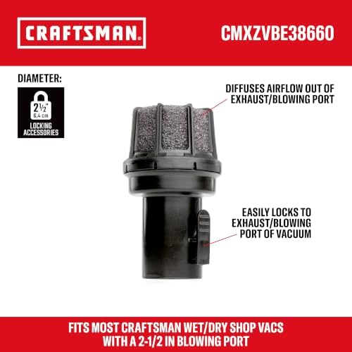 CRAFTSMAN CMXEVBE17155 10 Gallon 6.0 Peak HP Stainless Steel Vacuum Bundle - Image 5
