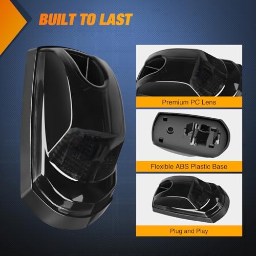 Nilight 9 LED Cab Marker Light Smoke Lens Fits 2017-2021 Ford Super Duty