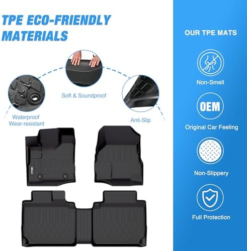 Nilight TPE Floor Mats for Chevy Equinox GMC Terrain