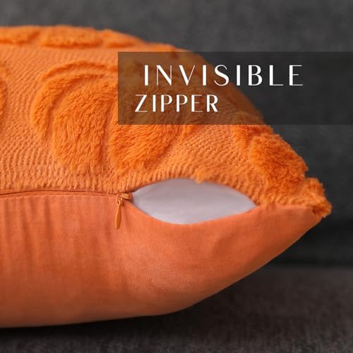 DFXSZ Fall Pillow Covers 16x16 2Pcs Orange Pumpkin Fall Decoration for Home - Image 2