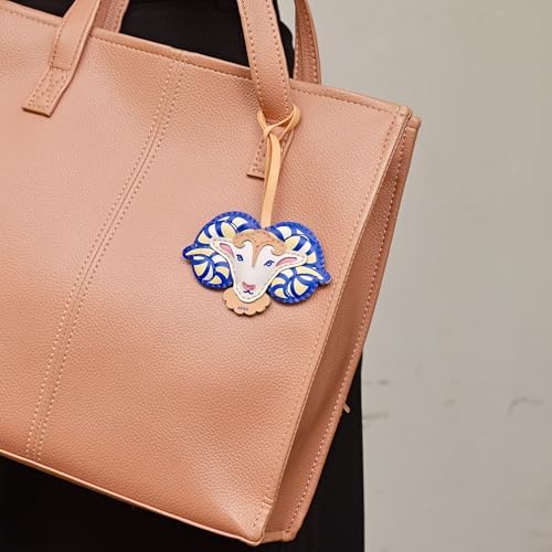 Zodiac Horoscope Bag Charm - Unique Purse Charm Keychain for Backpacks