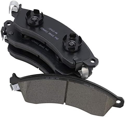 TRQ Front Ceramic Brake Pad Set
