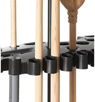 Rubbermaid Garage Tool Tower Rack Easy to Assemble Wheeled Organizes up to 40 Long-Handled Tools/Rakes/Brooms/Shovels in Home/House/Outdoor/Shed Black - Image 2