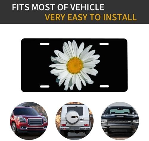 Retro Daisy Front License Plate 6" * 12" for Women
