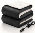 Sealy 12-Volt Electric Portable Heated Car Blanket, 59"x43", Grey