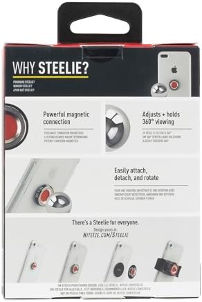 Nite Ize Steelie Vent Kit - Magnetic Cell Phone Holder for Car Vents - Phone Mount - Orbiter