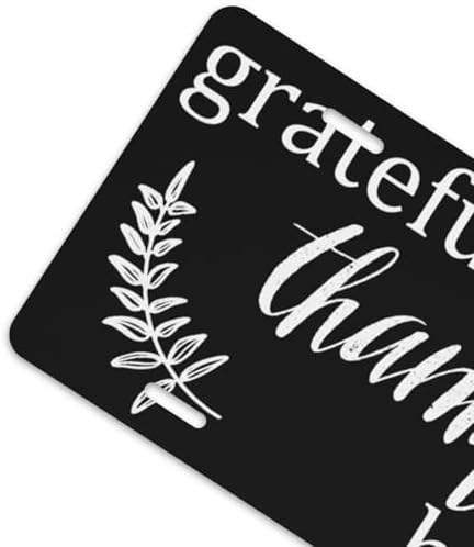 Grateful Thankful Blessed Front License Plate 6" * 12" for Women