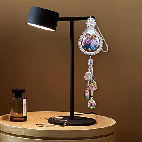 Car Charms for Rear View Mirror Photo Frame Personalized Custom Photo Gift Personalized Car Interior Accessories Water Drop Ornaments - Image 4