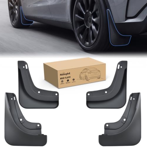 Nilight Mud Flaps Splash Guards for Model Y Juniper 2025 2026