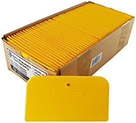 Astro 4528 Yellow 6" Plastic Spreader, Box of 100 - Image 2