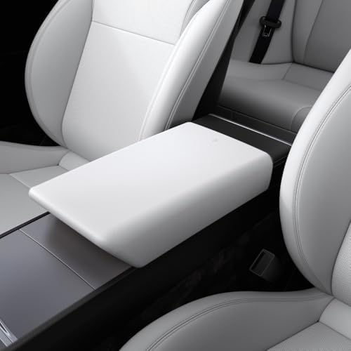 Spigen Armrest Cover for Tesla Model Y Juniper & YL & 3 Highland - White