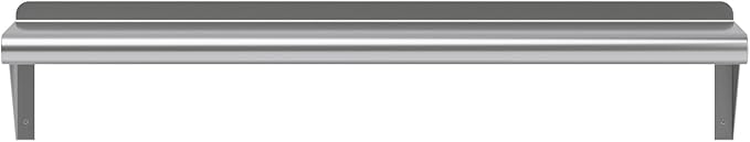 AmGood 8" X 36" Stainless Steel Wall Shelf | Metal Shelving | Garage, Utility - Image 4