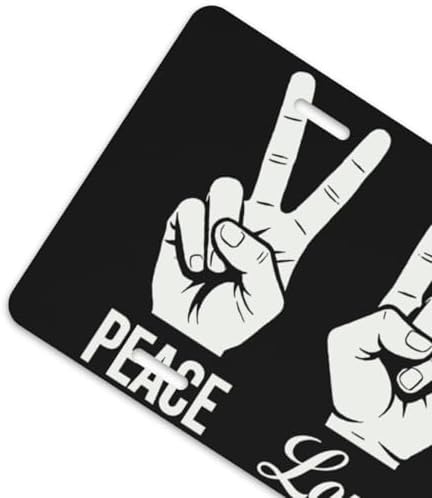 Peace Love Rock Front License Plate 6" * 12" for Women