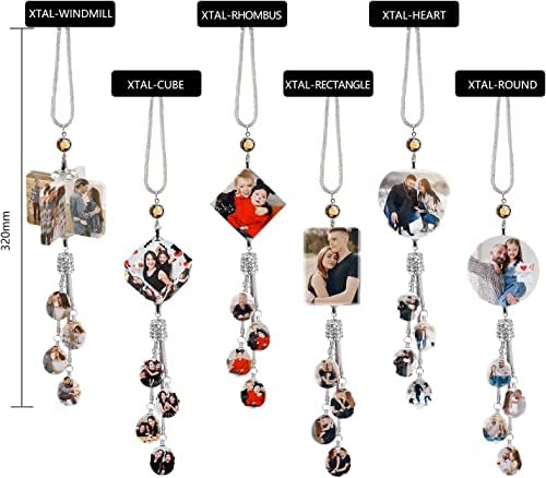 Personalized Ornament - Custom Photo Crystal Windmill Pendant Hanging Jewelry Lucky Car Jewelry Universal Decorative Pendant Mother's Day Daddy Day Christmas Personalized Gifts - Image 6