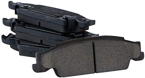 TRQ Rear Brake Pads Ceramic Hardware Wear Sensor