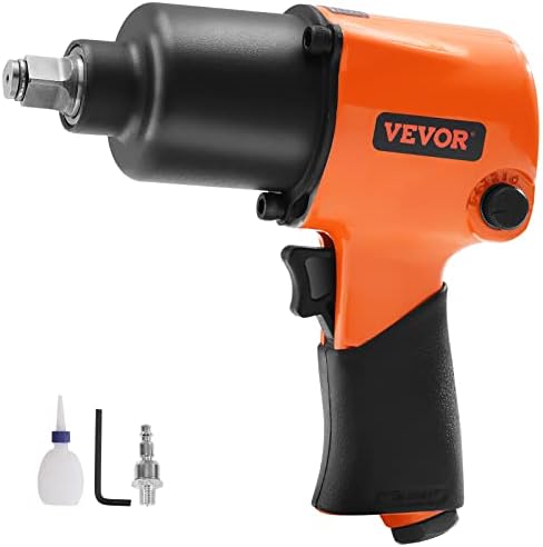 VEVOR Air Impact Wrench, 1/2" Drive Air Impact Gun Up to 880ft-lbs Nut-busting Torque, 7500RPM Lightweight Pneumatic Tool for Auto Repairs and Maintenance by VEVOR