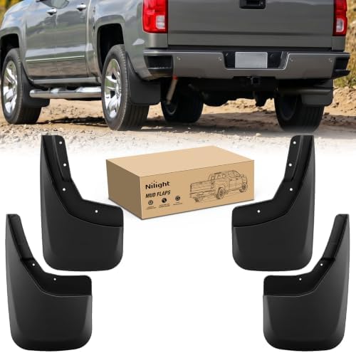 Nilight Mud Flaps for Chevrolet Silverado 1500 2500HD 3500HD 2014-2018