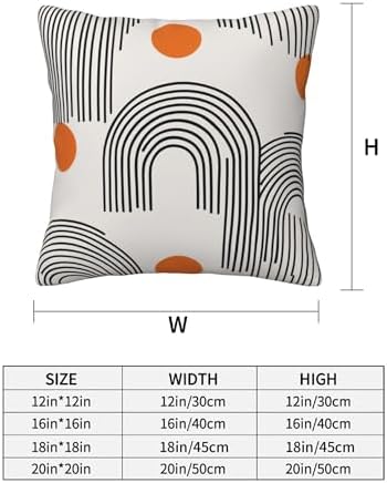 Mid Century Modern Throw Pillow Covers 18x18 inch Set of 2 Pillow Case Cushion Cover for Home Sofa Couch Living Room Car Decor - Image 3