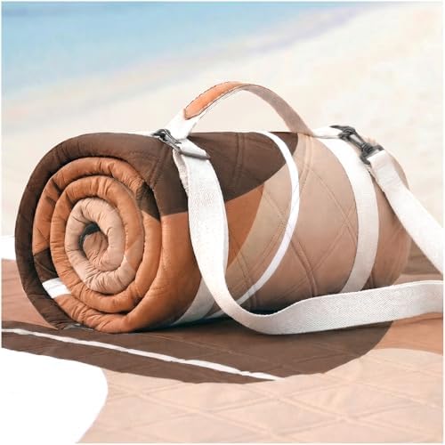 RYCHIC Waterproof Beach Blanket Picnic Outdoor Camp Mat RugTowel Family Beach Trip Essentials Summer Vacation Must Have Travel Accessories Lake Day Necessities Thing Need Gear Gift Supplies 2026 by RYCHIC