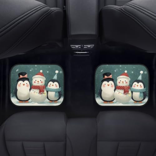 Christmas Floral Car Floor Mats Set of 4