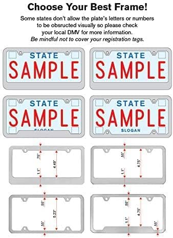 Jeep License Plate Frame - Blacked Out Metal Engraved