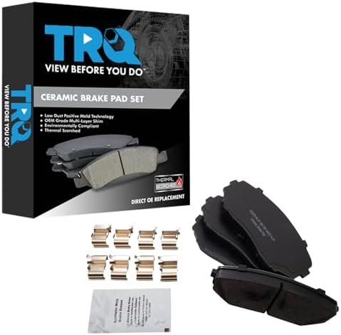 TRQ Front Brake Pads Ceramic Hardware