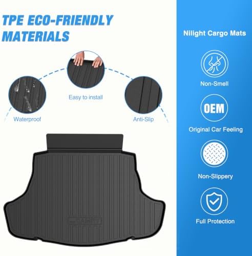 Nilight Cargo Mat for Toyota Camry 2018-2026 & Avalon 2019-2022