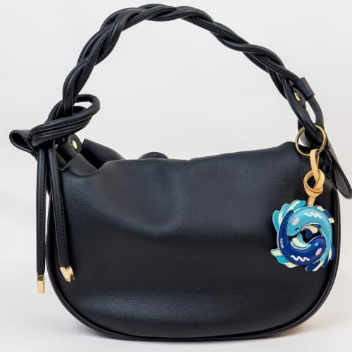Zodiac Horoscope Bag Charm - Unique Purse Charm Keychain for Backpacks