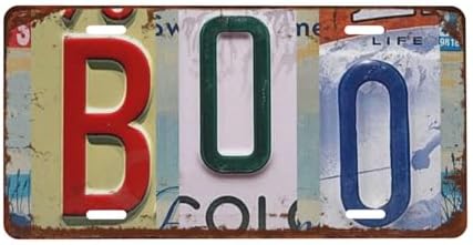 Boo Front License Plate 6" * 12" for Women