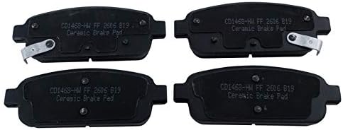 TRQ Premium Posi Ceramic Brake Pad Rear Set
