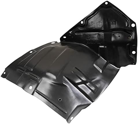 TRQ Front Left Inner Fender Liner Black Drivers Side