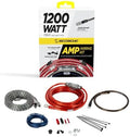 Scosche KPA6CC 6 Gauge 2-Channel Amp Wiring Kit, Complete Amplifier Installation Kit for Car Speakers & Subwoofers with Power & Ground Cables, RCA Audio Cable, Speaker Wire, Fuse Holder & Terminals