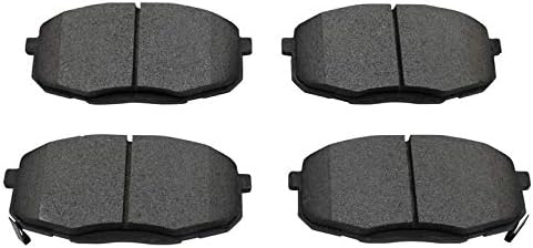 TRQ Front Brake Pads Ceramic Hardware Wear Sensor