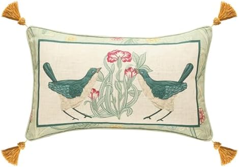 patdrea Designer French Vintage Throw Pillow Cover,12"x20" by patdrea