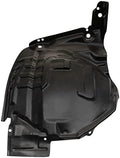 TRQ Front Left Forward Inner Fender Liner Black Drivers Side