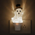Halloween Ghost Plug-in Night Light with Moving Glitter and Top Hat by Niqelva