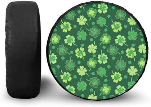 Clovers Spare Tire Cover Weatherproof Universal Wheel Protectors, Dust-Proof Wheel Tire Cover for RV Camper Travel Trailer SUV Truck, 16 Inch Fits Tire Diameter 29.6"-31.5"