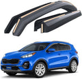 Goodyear Shatterproof in-Channel Window Deflectors for Kia Sportage 2017-2022, Rain Guards, Window Visors for Cars, Vent Deflector, Car Accessories, 4 pcs - GY003471