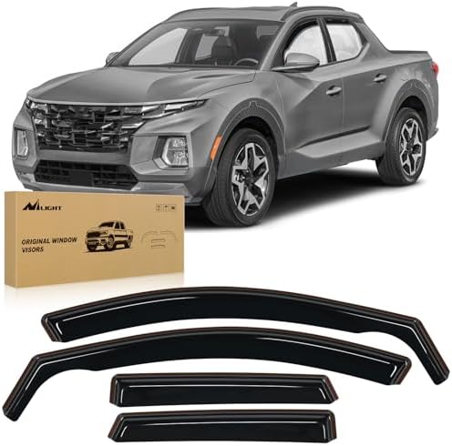 Nilight in-Channel Window Visors for Hyundai Santa Cruz 2022-2026, 4PCS