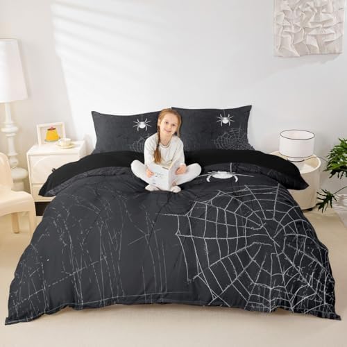 Feelyou Spider Web Bedding Set Full Size for Boys Girls Teens - Image 4