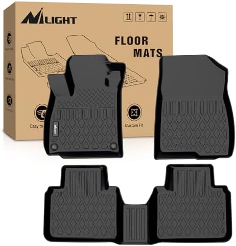Nilight TPE Floor Mats for Mitsubishi Outlander PHEV 2023 2024 2025 2026 All Weather Custom Fit Heavy Duty Floor Liners