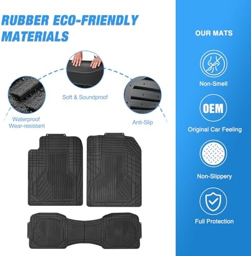 Nilight PVC Floor Mats for Cars Trucks SUVs