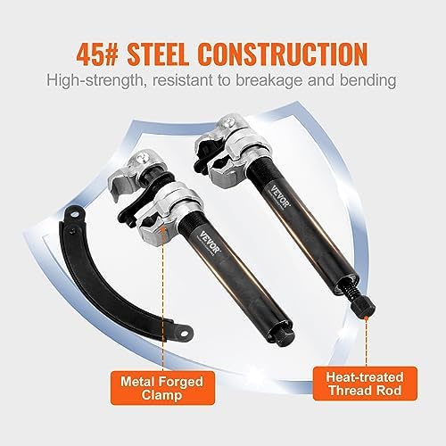 VEVOR Coil Spring Compressor Tool, 2 pcs Heavy Duty Macpherson Strut Spring Compressor Set, 2646 lbs Strut Spring Compressor with Safety Bracket and Carrying Case, for Car Truck ATV UTV - Image 4