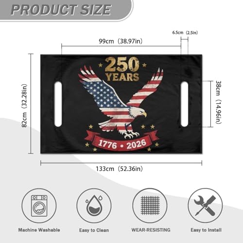 Yewattles Golf Cart Seat Cover Portable Club Car Seat Towel Universal Fit 2-Seat Golf Cart - Image 5