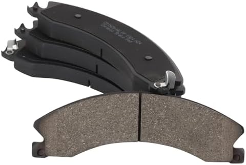 TRQ Front and Rear Ceramic Brake Pad Set Includes Contact Point Grease