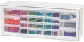 IRIS USA 26-Drawer Teacher Toolbox, Building Bricks Craft Storage, White by IRISUSA