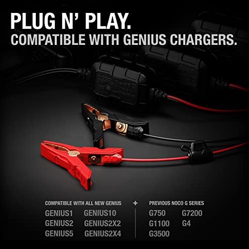 NOCO GC014 X-Connect XL Battery Clamp Accessory with Integrated M10 Eyelets Genius Battery Chargers
