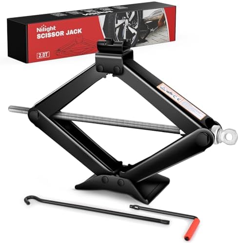 Nilight Scissor Jack for Car 2 Ton 4409 lbs, Lift Jack Kit w Crank Handle by Nilight