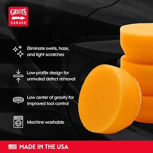 Griot's Garage 1" BOSS Correcting Foam Pads for Car Polishing, Buffing, Detailing and Light to Moderate Auto Paint Correction, Durable, Machine-Washable, Pack of 6 - Image 3