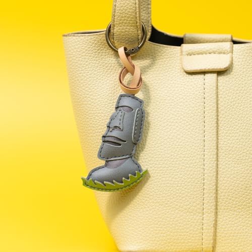 Travel Icon Leather Bag Charm - Unique Keychain Purse Charm For Handbags